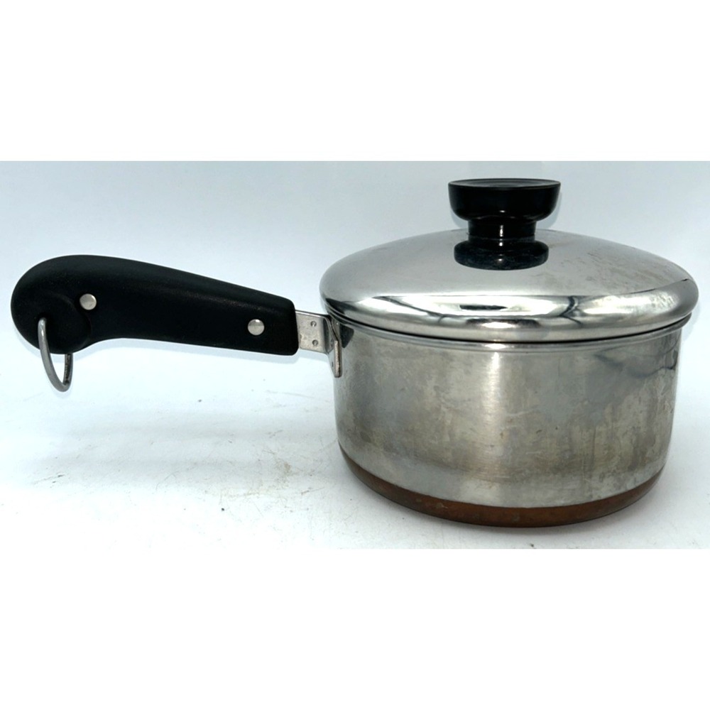Revere Ware  Stainless Steel Copper Bottom 1‎ Qt Saucepan  W/Lid Clinton IL